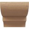 Ekena Millwork 6in. W x 6in. H x 28in. L Ridgewood Woodgrain TimberThane Rafter Tail, Primed Tan RFTUR06X06X28RIDRCPR - alternate 5